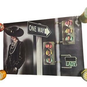 One Way Lady Vintage 1984 Promo Album‎ Poster 23x34 MCA Records Funk Soul Advert
